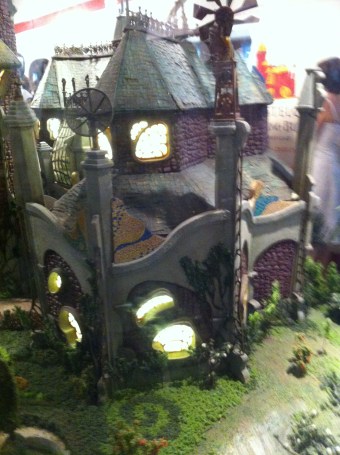 Maquete usada nas gravações.